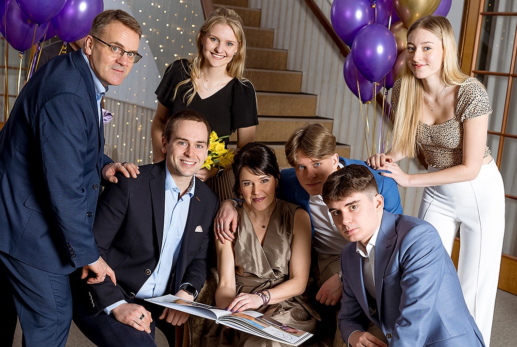 Meie pere: Terje, Margus, Marten, Helen, Rasmus, Mia ja Rene